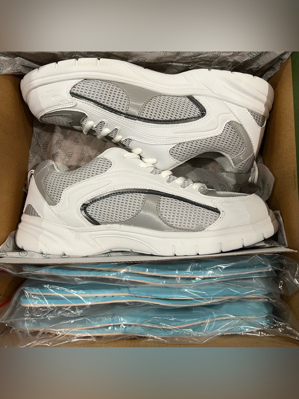 Mt. Emey Men’s Extreme Light Athletic Walking Shoes White Size 11.5 XW 4E Wide